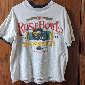 Vintage 1991 Iowa Hawkeyes Rose Bowl T-shirt